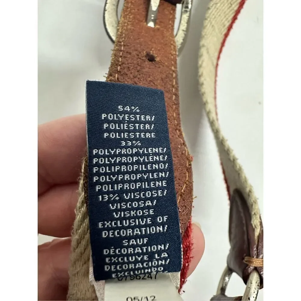 Tommy Hilfiger Vegan Leather Belt Size 31” See Description